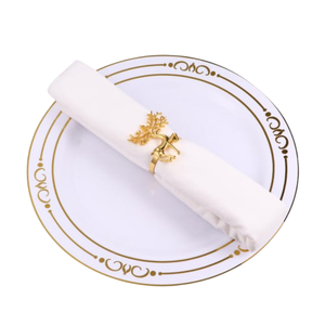 Anneau de serviette en métal de qualité exclusive porte-mouchoirs Design Unique anneau de serviette de renne en argent pour décor de mariage et d'événements spéciaux - Product Image 5