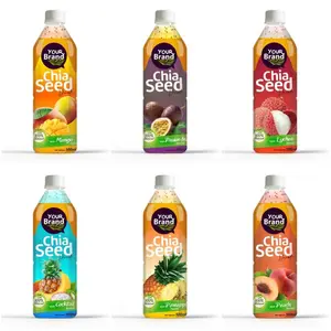批发/自有品牌500毫升果汁奇亚种子饮料-HACCP，清真，越南ISO-高品质-免费样品