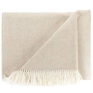 Superior Quality Charcoal Diamond Herringbone Wool <b>Blanket</b> Classic Striped Design Hand Woven in India by Avior at Low Price - Product Image 1