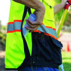 Chaleco DE SEGURIDAD DE MALLA transpirable de poliéster de calidad superior hecho a medida, ropa de trabajo reflectante con personalización de logotipo, venta en línea - Product Image 4