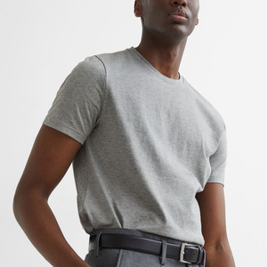 100% coton respirant en gros T-shirt ras du cou Premium pour homme - Product Image 1