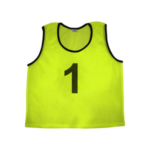 Bavoirs d'entraînement en gros avec cou noir os Football Scrimmages Sports Mesh Pennies Gilets d'entraînement Football Vest Soccer Number Bib - Product Image 3