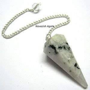 Vente en gros de cristaux naturels arc-en-ciel pierre de lune Pendule: agate radiesthésie Pendule: multi pierres précieuses pendule: cristal pierre de guérison: artisanat - Product Image 1