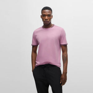 Men's 180gsm Summer Hip-Hop Style Fitness Printed T-Shirt Custom Logo Light Weight <b>Short</b> <b>Sleeve</b> <b>Knitted</b> <b>Top</b> with Letter Pattern - Product Image 5