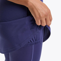 Jupe de sport de tennis pour femmes, taille haute, 100 % coton tricoté, respirante, séchage rapide, grande taille, mini, collection printemps, vente chaude