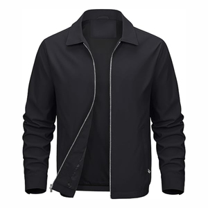 Chaquetas de bombardero con capucha de lona para hombre, aspecto elegante brillante, textura suave, prendas de vestir exteriores ligeras, diseño elegante, precio al por mayor, Invierno - Product Image 3