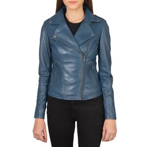 Premium Quality Women's Motorcycle Genuine Leather Breathable Waterproof Eco-Friendly <b>Jacket</b> - Product Image 5