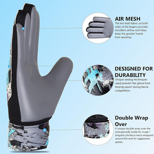 Guantes de Portero de Látex de Alta Calidad, Impermeables, Transpirables, con Dedos Completos, Correa de Muñeca Ajustable para Entrenamiento al Aire Libre, Venta al Por Mayor - Product Image 4