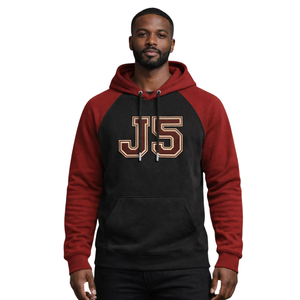 Felpa con Cappuccio Kappa Alpha Psi J5 Nera con Ricamo in Ciniglia e Maniche Raglan Nupe 1911 Fraternità Greca Top Premium in Cotone da Uomo - Product Image 1