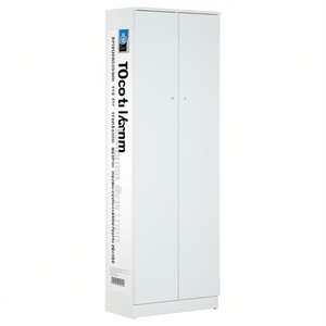 Armoire portable MULTIUSO 168 avec 2 portes à charnières lisses blanches (60 cm) pour Sarmog - Product Image 2