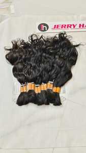 Extensiones de Cabello Natural Virgen de Alta Calidad, Cabello Remy del Sur de la India, Color Negro Templo, Doble Trama a Máquina, 100g, Estilo Ondulado al Agua - Product Image 2