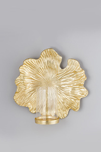 Bandeja de Metal con acabado antiguo dorado con forma de hoja de aluminio para servir alimentos, mesa decorativa con forma de hoja de fundición de Metal - Product Image 4