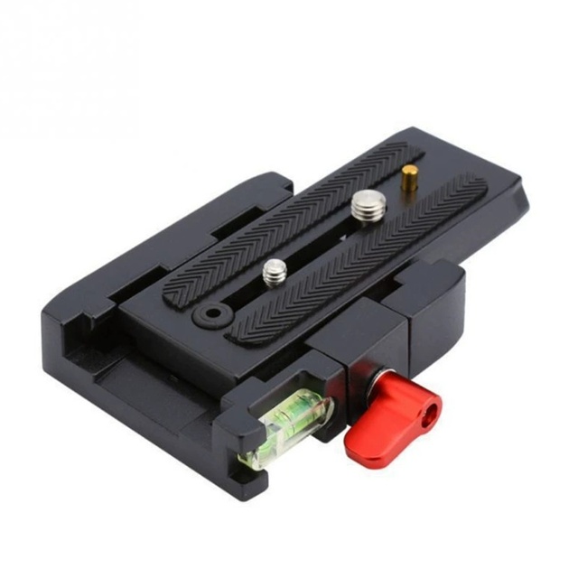Metal P200 Quick Release Plate - Compatible with Manfrotto 577 for DSLR Cameras & Camcorders
