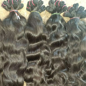 Extensiones de Cabello Humano Remy Virgen de Cutícula Completa, de Una Sola Capa, Tejido Doble a Máquina, Cabello Indio, Resistente a la Caída, Suave y Brillante, Todos los Colores - Product Image 2