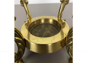 Porte-parapluie en métal avec finition or clair bien poli Parfait pour la décoration intérieure et les accessoires de style antique - Product Image 3