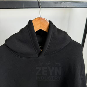 Sudaderas con Estampado Gráfico Lavado al Ácido, Logotipo Personalizado, Ropa Urbana, Algodón Transpirable, Sudaderas Extra Grandes Estampadas Negras para Hombre, OEM - Product Image 4