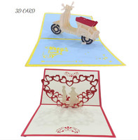 HOT 24 Venta al por mayor 3D Navidad pop-up tarjetas de felicitación de Vietnam, diseños únicos que mejoran sus saludos de vacaciones y celebraciones