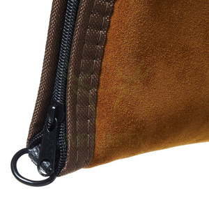 Hot Selling Custom Made Handgun <b>Case</b> made of Genuine Cow Suede Leather | High Quality <b>Gun</b> Bag for Firearm Storage and Protection - Product Image 5