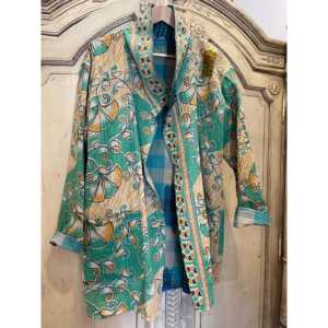 Chaqueta de Verano Jade para Mujer, Ligera, Reversible, Corte Ajustado, Corta, de Cuero, Nailon, Poliéster y Algodón - Product Image 2