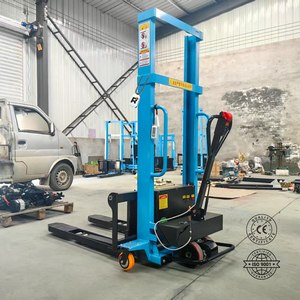 Risenmegaファクトリーエレクトリックパレットスタッカー<span class=keywords><strong>500KG</strong></span> 1000KG 1.6M容量マニュアルフォークリフトクイック5H充電CE認定 - Product Image 2