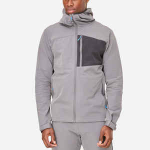 Veste coupe-vent softshell en polyester réfléchissante pour hommes Vestes softshell de randonnée d'extérieur en polyester - Product Image 1