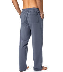 Pantalones De Hombre A rayas curvas, ropa deportiva recta, pantalones apilados, ropa de calle, pantalones informales con cordón multicolor puro - Product Image 4