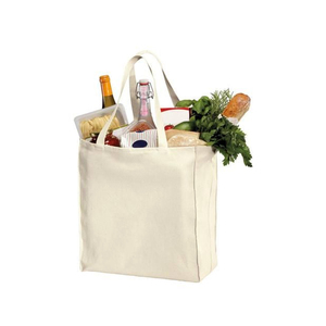 Sac en toile de coton multifonction réutilisable, sac d'épicerie pour courses avec 6 compartiments/pochettes - Product Image 5