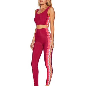 Conjunto Deportivo de Yoga para Mujer, sin Mangas, de Cintura Alta, sin Costuras, para Gimnasio, al por Mayor, Nueva Moda - Product Image 4