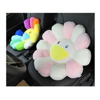Nuevo Cojín de Peluche Ultra Suave con Forma de Flor de Murakami de 40/60 cm, 10 Colores, Lindo Cojín Decorativo con Forma de Flor Sonriente para Decoración del Hogar