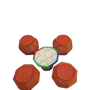 Dernier prix tabouret ottoman élégant nouveau style fait à la main en bambou avec table pour balcon extérieur terrasse jardin café - Product Image 4