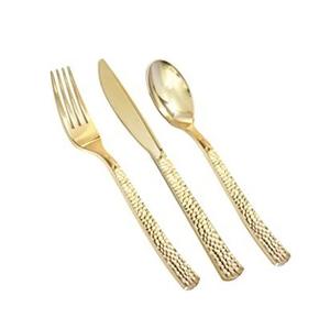 Juego de Cubiertos de Metal de acero inoxidable de Color Dorado de la mejor calidad 5 (tenedor cuchara cuchillo) para fiestas juego de cuchara de té de cocina buen precio - Product Image 6