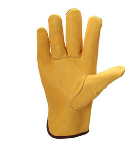 ถุงมือนิรภัยหนังวัวแท้ดีไซน์เพื่อการป้องกันการขับขี่ - Product Image 2