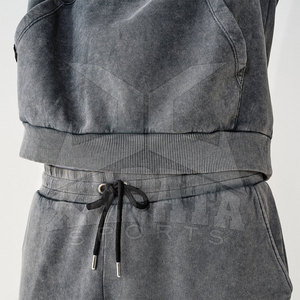 Conjuntos Deportivos de Invierno para Hombre, Lavado Ácido, 100% Algodón, Ligeros, de Alta Calidad, Hasta la Rodilla, Nuevo Diseño, Logotipo Personalizado, Venta al Por Mayor - Product Image 6