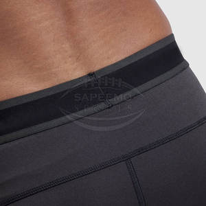 Collants de sport pour hommes, tissu en spandex/polyester à séchage rapide, taille élastique, collants de compression personnalisables pour la salle de sport - Product Image 6