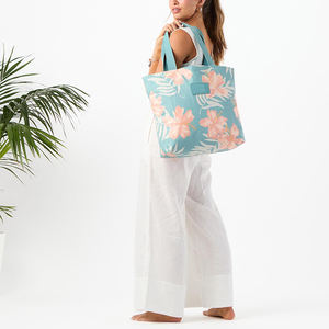 特大 防水 防滴 デュポン タイベック紙 カスタムプリント ショルダージッパー ポケット付き ビーチ ショッピング トートバッグ - Product Image 6