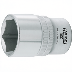 Hazet 1/2'' 6-Point Square <b>Socket</b> with Traction Profile and Knurling - Product Image 2