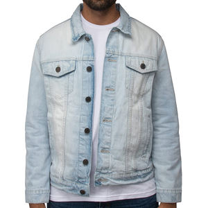 <b>Mens</b> Spring Autumn Pink Denim <b>Jacket</b> Classic <b>Trucker</b> Style <b>Mens</b> Washed Denim <b>Jacket</b> | Slim Fit Casual Jean Coat - Product Image 1