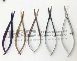 กรรไกรสปริงที่เป็นของแข็งใหม่กรรไกรสเตนเลสสตีลพลาสม่าเคลือบสีแบบมือออกแบบโลโก้ได้ตามที่ต้องการอย่างยั่งยืน - Product Image 4