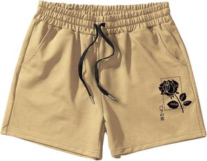 Pantalones cortos de verano de alta calidad estilo de Venta caliente pantalones cortos de algodón de rizo francés reflectante hombres Color caqui pantalones cortos de playa - Product Image 1