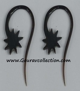 ต่างหูลูกปัดรูปเขาสัตว์สไตล์โบโฮสำหรับผู้หญิง Alloy-GC-ER-293ครบรอบการให้ของขวัญด้วยเพชรไข่มุกชาติพันธุ์ - Product Image 4