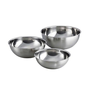 Heavy gauge rust resistant stainless steel <b>bowls</b> <b>set</b> multipurpose kitchen prep serving mixing cooking and storage <b>bowls</b> - Product Image 4