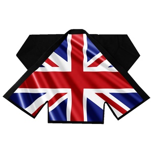 Kimono de Jiu Jitsu Brasileño Personalizado con la Bandera Británica, Uniforme de Judo 100% Algodón para Hombre, para Entrenamiento y Competencia, con Impresión de Logotipo - Product Image 4