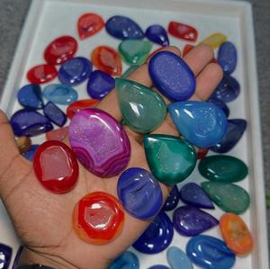 Quartz naturel semi-précieux Agate Druzy multi-forme forme libre Cabochon Pierre Occasion spéciale Bijoux InfinityStones - Product Image 2