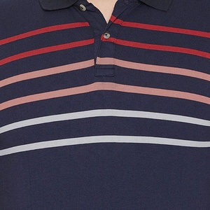 Camiseta de Hombre de Manga Corta, de Secado Rápido, 100% Algodón Tejido, Corte Regular, Color Azul Marino, Rojo y Gris - Product Image 5