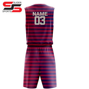 Personnalisez vos propres uniformes de basket-ball d'équipe, maillots de basket-ball réversibles pour hommes imprimés par sublimation, maillots de basket-ball pour jeunes - Product Image 2