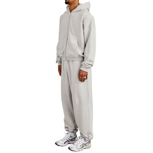 Chándal Informal Unisex de Alta Calidad, Grueso, de 340 g/m², con Hombros Caídos, Estilo Holgado, de Algodón y Felpa - Product Image 4