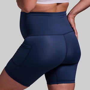 Custom Wholesale New Arrival <b>Seamless</b> Yoga <b>Shorts</b> Leggings Soft High Waist Nylon Spandex Yoga <b>Shorts</b> for Pregnant Women - Product Image 5