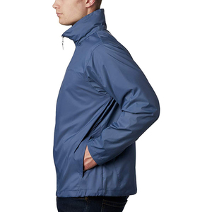 Veste à capuche coupe-vent légère en polyester personnalisée de haute qualité pour hommes, état neuf avec logo à glissière, livraison aérienne disponible - Product Image 3