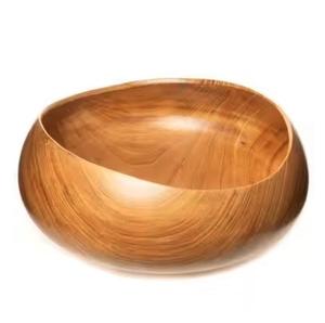 Bol de service en bois de luxe fait à la main, idéal pour les collations, les fruits et les salades lors d'événements et de festivals - Product Image 4