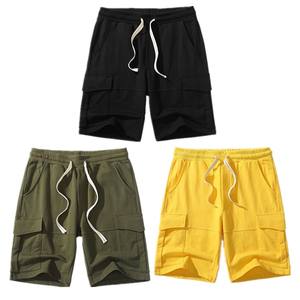 Respirant ample grande taille été Polyester Spandex cinq-Quatar Shorts Fitness course quatre côtés Shorts de sport expédition DDP - Product Image 1